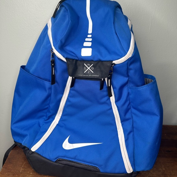 Nike Bags Nike Elite Quad Zip System Hoops Backpack Bag Blue Poshmark